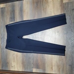 Vince wool blend side stripe trouser pants tapered ankle